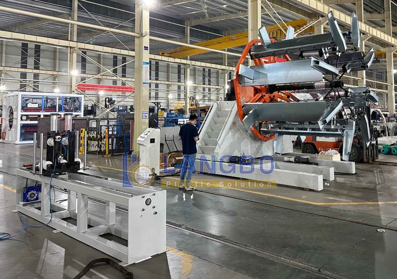 ultimo caso aziendale circa Progetto di avvolgitore per tubi in PE per la produzione di tubi di irrigazione in Albania