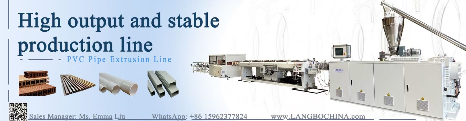 Linea dell&#39;espulsione del tubo del PVC