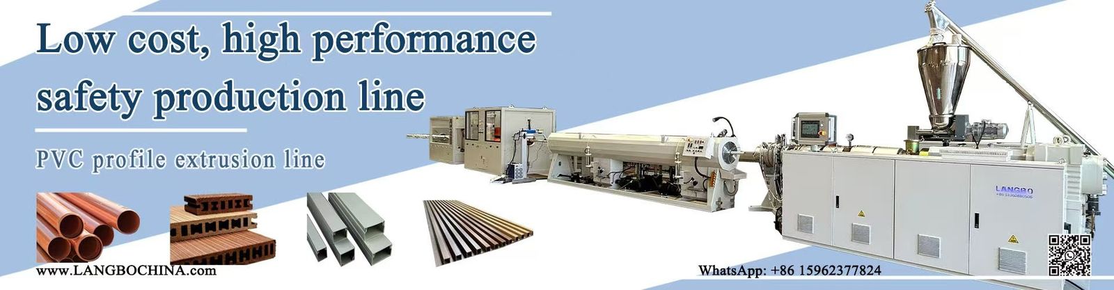 Linea dell'estrusione di profilo del PVC