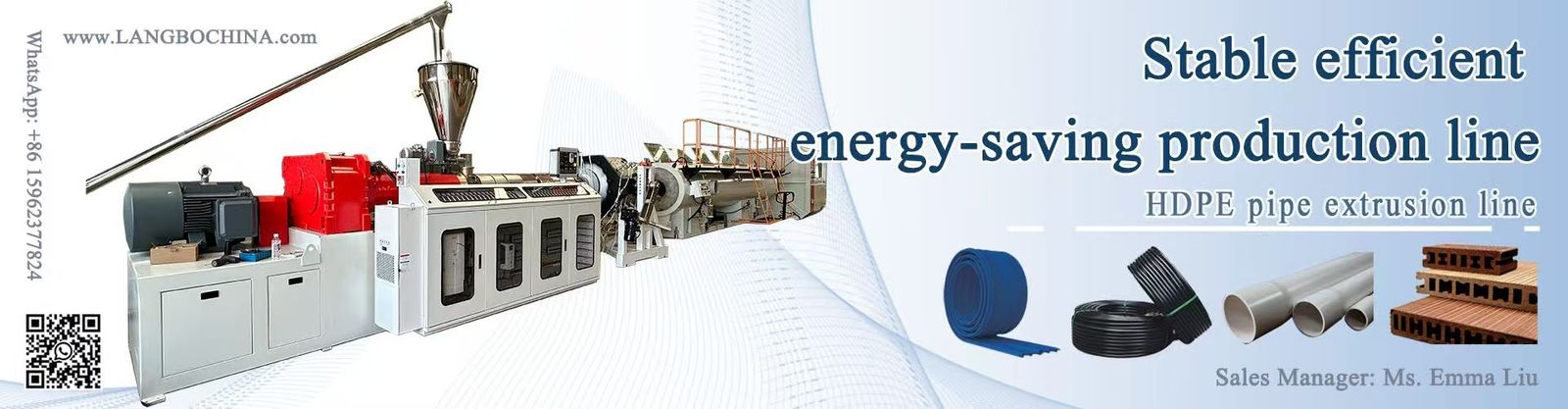 linea dell'estrusione del tubo del pe