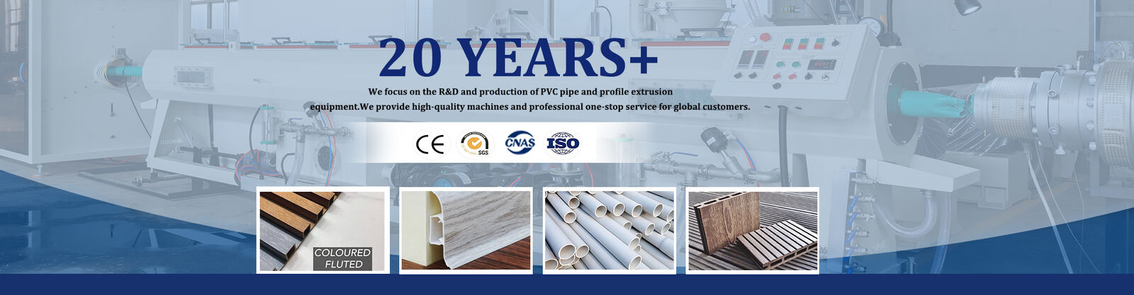 Linea dell'estrusione di profilo del PVC