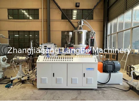 qualità  Natural Gas Pe Pipe Production Line , Single Screw Extruder Hdpe Pipe Machine Fabbrica
