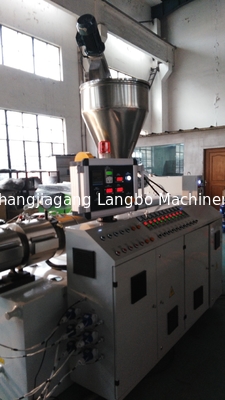 CE ISO Pvc Pipe Extrusion Machine 80/156 Conical Twin Screw Extruder