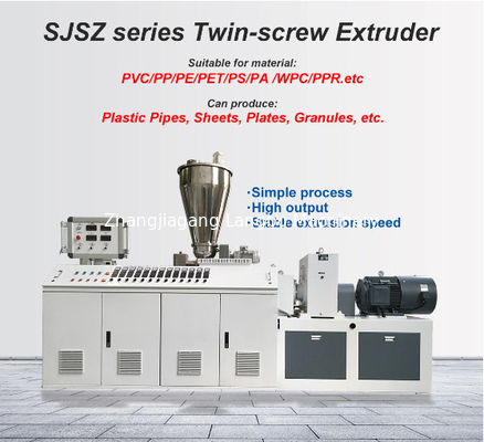 Diametro del tubo 75-250 PVC/UPVC/CPVC di plastica Linea di estrusione del tubo del condotto elettrico con inverter ABB