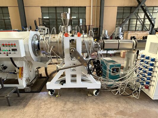 Cina 16-110mm High Density Polyethylene Pipe Making Machine con  sia motore e PLC