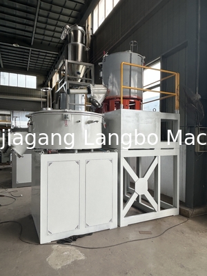 Combinazione di miscelatori di plastica in acciaio inossidabile per miscelare materie prime in PVC