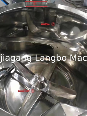 Miscelatore di plastica in acciaio inossidabile da 500L per la preparazione di profili a prova di WPC