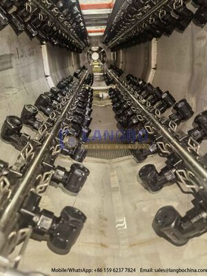 50-200mm PVC-U Pipe Extrusion Line Con 80/156 55kw Gearbox Integrato E Motore