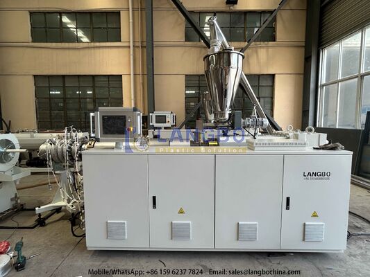 O SCHNIDER Contattore Plastico PVC Pipe Extrusion Line Making Machine per tubo di approvvigionamento idrico