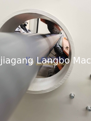 800 kg/h Linea di produzione di tubi in PVC ad alta velocità con vite 80/173 per tubi di diametro 75-250 mm