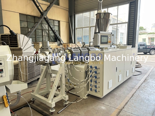 800 kg/h Linea di produzione di tubi in PVC ad alta velocità con vite 80/173 per tubi di diametro 75-250 mm