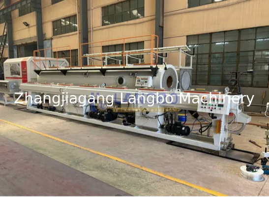 Plastico HDPE Pipe Extruder Machine Alta produzione di tubi di approvvigionamento idrico 90mm