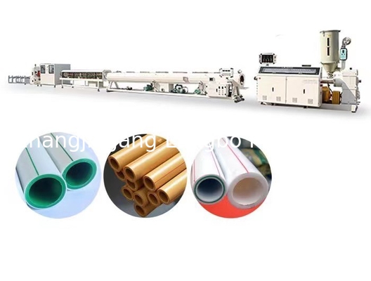 Linea di produzione di estrussione di tubi PPR a vite singola Macchina di produzione di estrusori di plastica Macchina di produzione di estrusori di tubi in fibra di vetro PPR