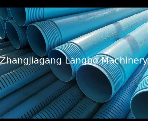 Macchina per la produzione di tubi a schermo d'acqua Macchina per la costruzione di tubi di plastica Macchina per la produzione di tubi in PVC Macchina per la produzione di tubi in PVC
