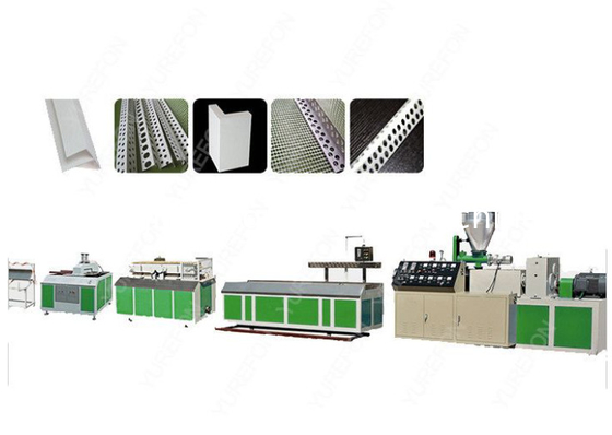 Spinta personalizzata PVC WPC Corner Edge Band Strip Guards L Shape Angle Extruder/ Making Machine/ Extrusion Production Line