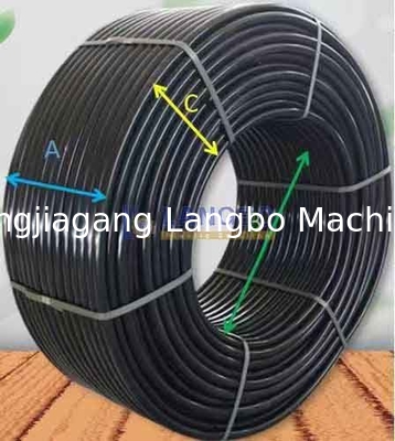 Collettore di tubi di plastica da 16-32 mm con macchina di avvolgimento per tubi ondulati in PE