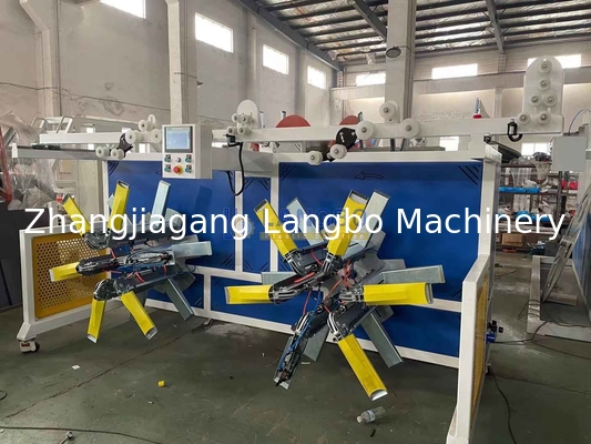 Avvolgitore automatico con accumulatore per linea di estrusione tubi PE per irrigazione a goccia
