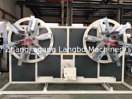 Coilatore automatico di tubi per tubi di plastica liscia con cambio automatico del rullo