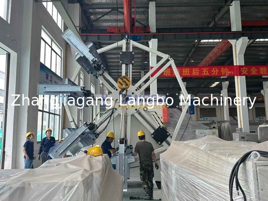 Macchina per avvolgimento di tubi di irrigazione in PE