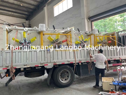 16-63mm HDPE / Pert / LDPE Coiler Full-Automatic Double Disk Plastic Winder Machine per la gamma di avvolgimento 1600-3200mm