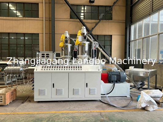 Linea di estrusione in plastica ad alta capacità per tubi di imballaggio con morsetto cablato in PPR, produzione di tubi per l'approvvigionamento idrico e gas in PPR di grande diametro