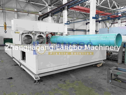 Linea di produzione per estrusione di tubi e condotti in plastica PVC CPVC UPVC per acqua ed elettricità con estrusore, traino e taglio