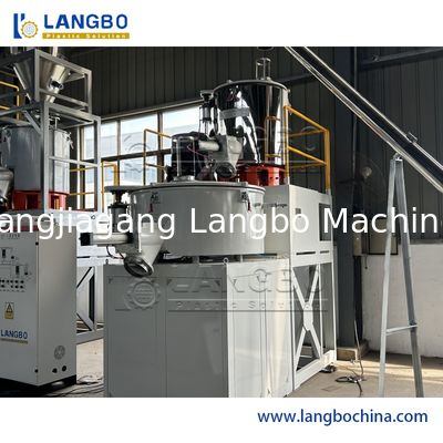 Miscelatore turbo di plastica ad alta velocità caldo/freddo per WPC resina in polvere di PVC ¢ tubi, profili, pannelli, tronchi, fogli di PVC