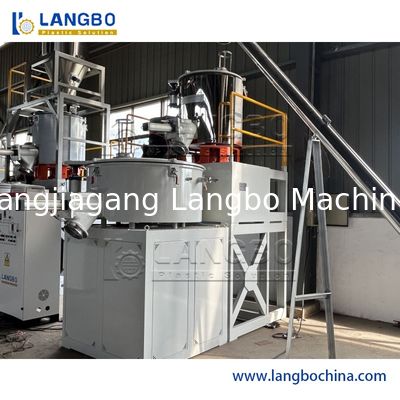 Miscelatore industriale ad alta velocità di polvere di PVC con sistema di riscaldamento e raffreddamento per composti di PVC rigidi