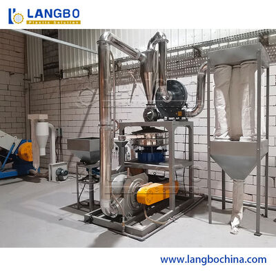 Prodotto di scarto di profilati di tubi di plastica Pulverizer Miller Machine