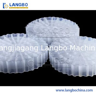 Linea di produzione profili per supporti a letto mobile (MBBR) in acqua, estrusore MBBR