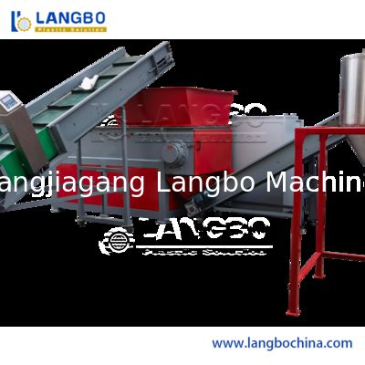 PP/PE/Agricultural Film/Woven Bag/Nylon/Bottle Flakes/ Pipes Shredder Crusher Washing Machine Plastic Recycling Machine