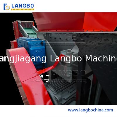 Trituratore per rifiuti solidi a doppio albero per plastica e carta, macchina trituratrice per rifiuti, per fogli rigidi in PP/Pet per l'industria del trattamento dei rifiuti