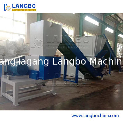 Trituratore a doppio albero per rifiuti di cartone, carta, pneumatici, gomma, metallo, rottami di legno, blocchi, barili, fusti, tubi e plastica per macchine di riciclaggio