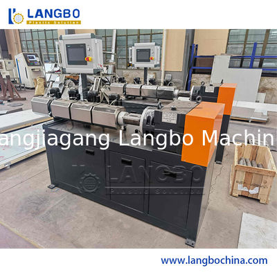 Macchina di riciclaggio di plastica dell'espulsore di approvazione di iso, singola macchina dell'espulsore del pe