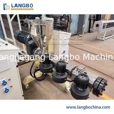 Linea di produzione per estrusione di tubi in plastica PE HDPE PPR per approvvigionamento di acqua, gas e olio, estrusore a vite singola