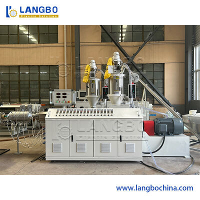 Linea di estrusione di tubi PPR con coestrusione a 3 strati Controllo PLC  per dimensioni di tubo da 20 a 110 mm