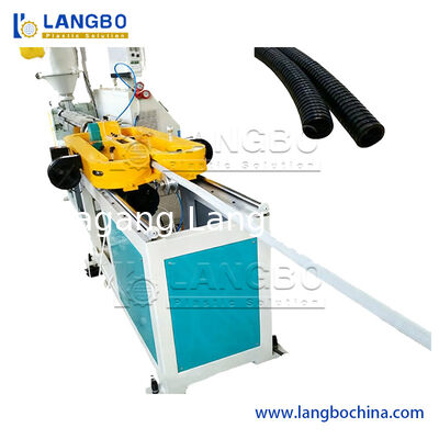 Linea di estrusione per tubi in PP PE HDPE PVC PA per fornitura di tubi per gas e acqua, drenaggio, tubi per tubi elettrici, linea di estrusione per tubi in plastica corrugata a parete singola