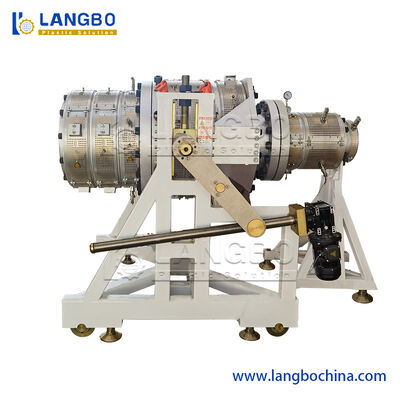 Linea di produzione di plastica del tubo del PVC estrusore a vite gemellato conico della macchina