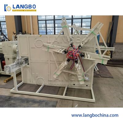 Macchina riavvolgitrice automatica per tubi in plastica Schnider Electrical Components per tubi corrugati in PE HDPE, gamma di avvolgimento 1600-3200 mm