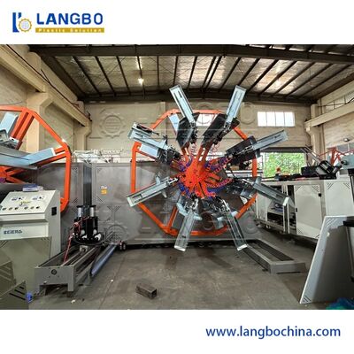 Macchina riavvolgitrice automatica per tubi in plastica Schnider Electrical Components per tubi corrugati in PE HDPE, gamma di avvolgimento 1600-3200 mm