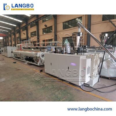 Macchina per estrusore di tubi in PVC ad alta velocità per tubi di approvvigionamento idrico con doppia vite e progetto del barile