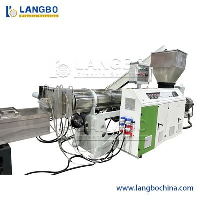 Linea di produzione per estrusione e granulazione di estrusori per tubi in plastica PE PP Pet PPR PVC UPVC HDPE di alta qualità