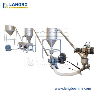 Linea di granulazione per pelletizzazione di PVC rigido e morbido con taglio a caldo su piastra di estrusione per compounding di fili e cavi