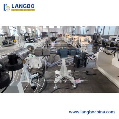 Linea di estrusione per tubi in PE a doppio strato singolo e multistrato da 75-315 mm / Macchina per la produzione di tubi in HDPE / Linea di produzione di tubi in plastica