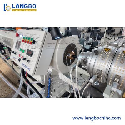 Linea di estrusione per tubi in PE a doppio strato singolo e multistrato da 75-315 mm / Macchina per la produzione di tubi in HDPE / Linea di produzione di tubi in plastica