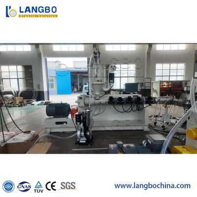 Linea di estrusione per tubi in PPR, HDPE, UPVC rinforzati da 20-110 mm, macchina estrusore a vite per tubi