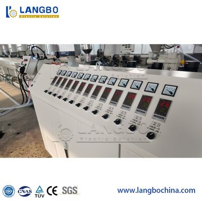 Linea di estrusione per tubi in PPR, HDPE, UPVC rinforzati da 20-110 mm, macchina estrusore a vite per tubi