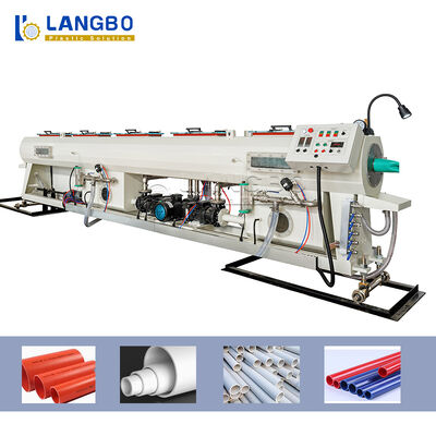 Linea potere dell'estrusione del tubo del PVC di iso del CE dell'espulsore 160KW dei diametri 16 - 630mm del tubo 22 -
