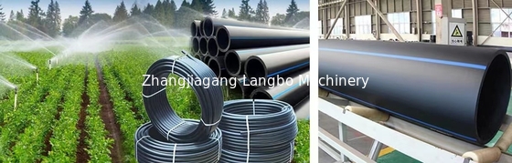 355-800 mm di diametro Linea di estrusione di tubi HDPE PE ad alta capacità con cambio integrato