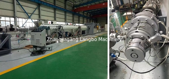 Linea di produzione di macchine per estrusori di plastica a vite singole in PE